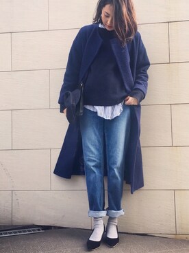 うえむら あやのさん（レディース・165cm）の冬コーディネート