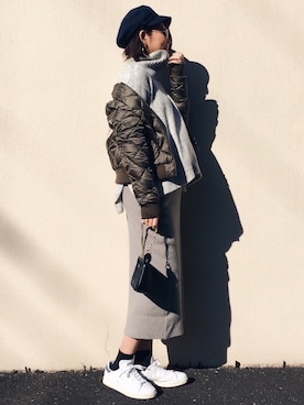 うえむら あやのさん（レディース・165cm）の冬コーディネート