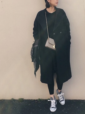 うえむら あやのさん（レディース・165cm）の冬コーディネート