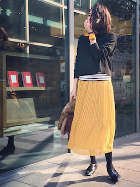 「スプリングSENSEOFPLACE」｜うえむら あやのさん（レディース・165cm）の春コーディネート