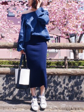 うえむら あやのさん（レディース・165cm）の春コーディネート