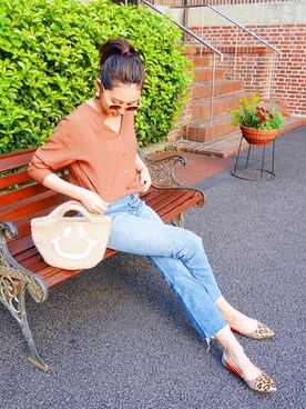 「N.（N. Natural Beauty Basic）（エヌエヌナチュラルビューティーベーシック）のアイテム（アクセサリー）」を使った、うえむら あやのさん（レディース・165cm）の春コーディネート