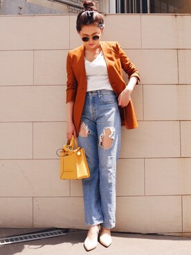 うえむら あやのさん（レディース・165cm）の夏コーディネート