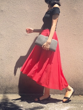 うえむら あやのさん（レディース・165cm）の夏コーディネート