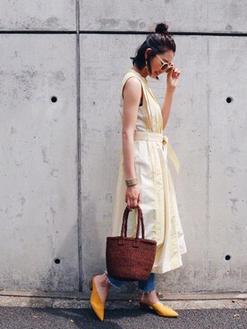 うえむら あやのさん（レディース・165cm）の夏コーディネート