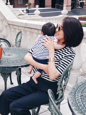 うえむら あやのさん（レディース・165cm）の夏コーディネート