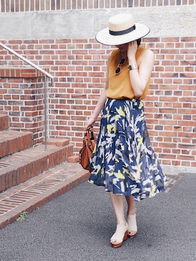 うえむら あやのさん（レディース・165cm）の夏コーディネート