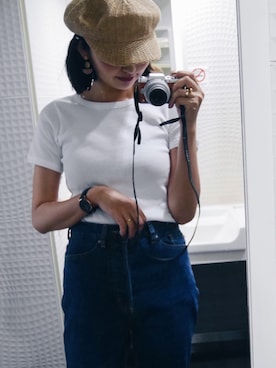 「N.（N. Natural Beauty Basic）（エヌエヌナチュラルビューティーベーシック）のアイテム（アクセサリー）」を使った、うえむら あやのさん（レディース・165cm）の夏コーディネート