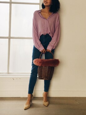 うえむら あやのさん（レディース・165cm）の秋コーディネート