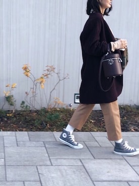 うえむら あやのさん（レディース・165cm）の冬コーディネート