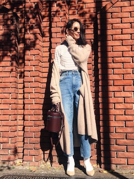 うえむら あやのさん（レディース・165cm）の冬コーディネート