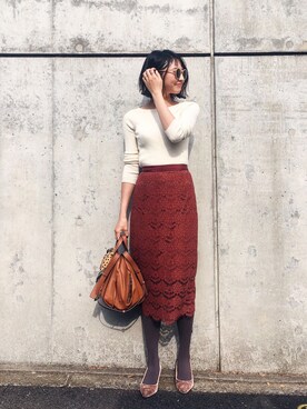 うえむら あやのさん(レディース・165cm)の冬コーディネート