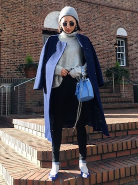 うえむら あやのさん（レディース・165cm）の冬コーディネート