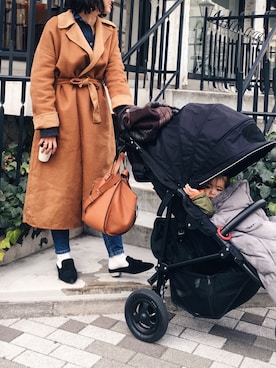 うえむら あやのさん（レディース・165cm）の冬コーディネート