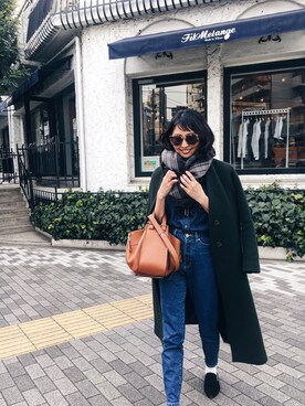 うえむら あやのさん（レディース・165cm）の冬コーディネート