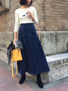 うえむら あやのさん（レディース・165cm）の春コーディネート