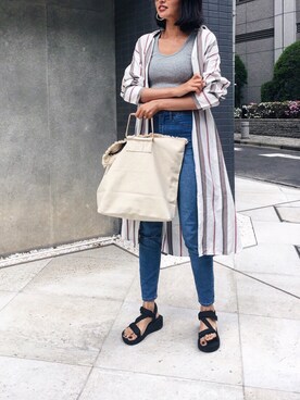 うえむら あやのさん（レディース・165cm）の春コーディネート