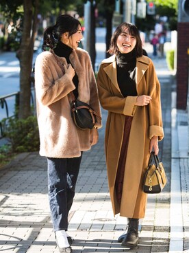 「N.（N. Natural Beauty Basic）（エヌエヌナチュラルビューティーベーシック）のアイテム（その他アウター）」を使った、うえむら あやのさん（レディース・165cm）の冬コーディネート