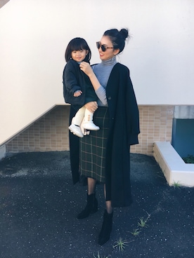 うえむら あやのさん（レディース・165cm）の冬コーディネート