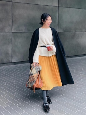 うえむら あやのさん（レディース・165cm）の冬コーディネート