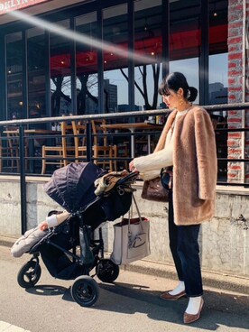 「N.（N. Natural Beauty Basic）（エヌエヌナチュラルビューティーベーシック）のアイテム（その他アウター）」を使った、うえむら あやのさん（レディース・165cm）の冬コーディネート