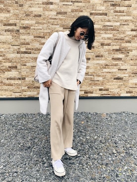 うえむら あやのさん（レディース・165cm）の冬コーディネート