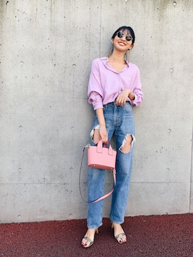 うえむら あやのさん（レディース・165cm）の春コーディネート