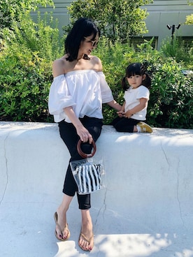 「FEMIND TOKYO（フェマイントウキョウ）のアイテム」を使った、うえむら あやのさん（レディース・165cm）の春コーディネート