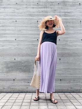 うえむら あやのさん（レディース・165cm）の夏コーディネート