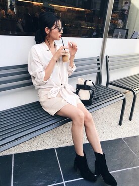 うえむら あやのさん（レディース・165cm）の秋コーディネート