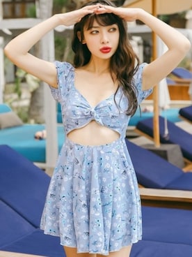 「CICIBELLA（シーシーベラ）のアイテム」を使った、CICIBELLAさん（レディース・167cm）の春コーディネート