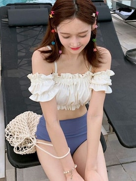 「CICIBELLA（シーシーベラ）のアイテム」を使った、CICIBELLAさん（レディース・162cm）の春コーディネート