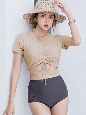 「CICIBELLA（シーシーベラ）のアイテム」を使った、CICIBELLAさん（レディース・165cm）の春コーディネート