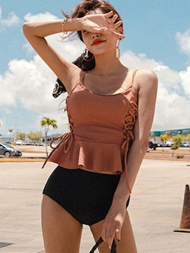 「CICIBELLA（シーシーベラ）のアイテム」を使った、CICIBELLAさん（レディース・160cm）の春コーディネート