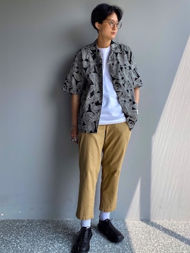 「united arrows」｜「アイテム（その他シューズ）」を使った、imchickenriceさん（レディース・173cm）の秋コーディネート