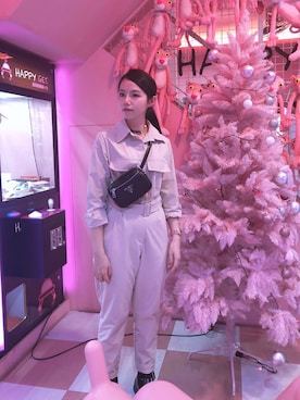 「工装」｜Wendy hungさん（レディース・162cm）の夏コーディネート