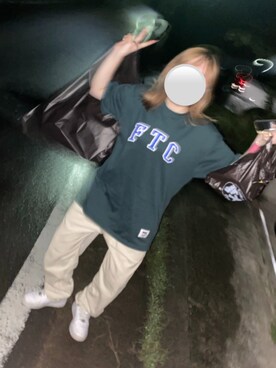 「FTC（エフティーシー）のアイテム」を使った、ちゃんひさん（レディース・152cm）の秋コーディネート