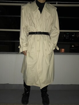 「HUGO BOSS（ヒューゴボス）のアイテム（トレンチコート）」を使った、Kさん（メンズ・173cm）の秋コーディネート