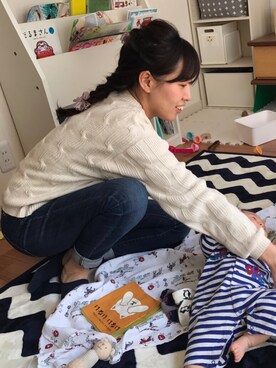 「CHUMS（チャムス）のアイテム（レッグウェア）」を使った、yoooooooouさん（レディース・157cm）の春コーディネート
