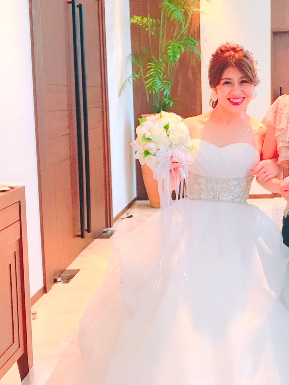 「ウェディングドレス、ウェディング、結婚式、花嫁、白」｜「chococosuのアイテム（その他、ホワイト系）」を使った、nanaさん（レディース・156cm）の春コーディネートの1枚目の写真