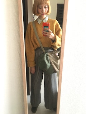 「DANTON（ダントン）のアイテム」を使った、アニタ チン | AnitaChenさん（レディース・166cm）の秋コーディネート