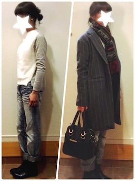 caoさん（レディース・158cm）の冬コーディネート