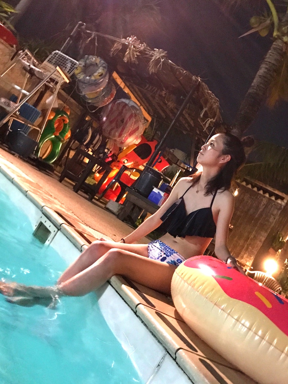 「夏、水着、ナイトプール、沖縄、プール」｜「📸のアイテム（その他、その他）」を使った、ちぐさん（レディース・164cm）の夏コーディネートの1枚目の写真