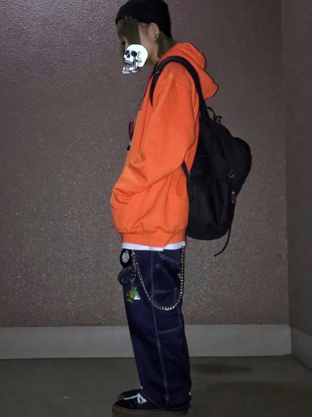 「ootd、coordinate、fashion」｜「DL HEADWEARのアイテム（ニットキャップ/ビーニー、ブラック系）」を使った、観月さん（レディース・152cm）の春コーディネートの1枚目の写真