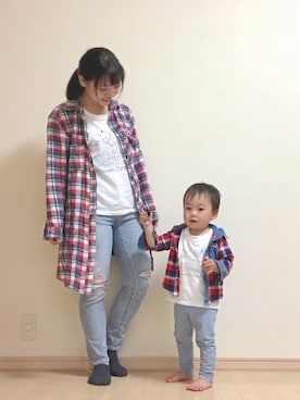 「BOBSON（ボブソン）のアイテム（ジャケット/アウター）」を使った、りぃさん（レディース・153cm）の春コーディネート