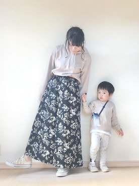 「hungry heart（ハングリーハート）のアイテム」を使った、りぃさん（レディース・154cm）の春コーディネート