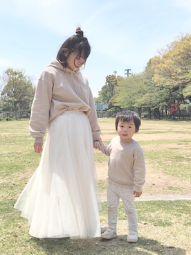 「hungry heart（ハングリーハート）のアイテム」を使った、りぃさん（レディース・154cm）の春コーディネート