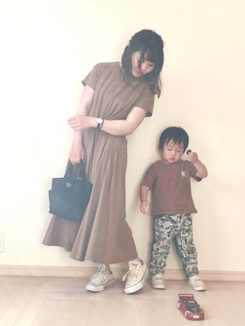 「hungry heart（ハングリーハート）のアイテム」を使った、りぃさん（レディース・154cm）の春コーディネート
