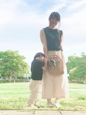 「hungry heart（ハングリーハート）のアイテム」を使った、りぃさん（レディース・154cm）の夏コーディネート