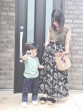 「hungry heart（ハングリーハート）のアイテム」を使った、りぃさん（レディース・154cm）の夏コーディネート
